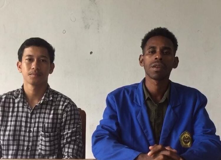 Ketua Himpunan Mahasiswa Jurusan (HMJ) Ilmu Pendidikan Fakultas Keguruan dan Ilmu Pendidikan Universitas Cendrawasih, Ayub Matius Imbiri