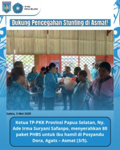 TP-PKK Papua Selatan Dukung Cegah Stunting di Asmat