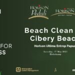 Horison Ultima Entrop Gelar Aksi Bersih Pantai Cibery Rayakan Ulang Tahun ke-22 MGM