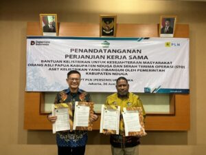 PLN dan Pemkab Nduga Teken PKS, Dorong Akses Listrik Berkeadilan untuk Orang Asli Papua