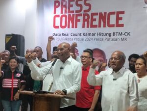 Pertarungan Sengit di PSU Papua, BTM–CK Unggul 50,72%